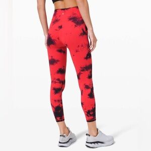 Lululemon Invigorate High-Rise Tight 25" *Wash
Tie Dye Carnation Red Black